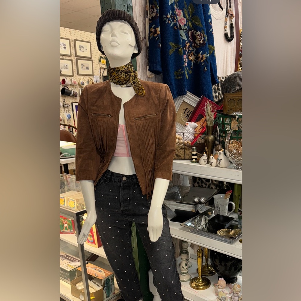 BCBG fringe jacket